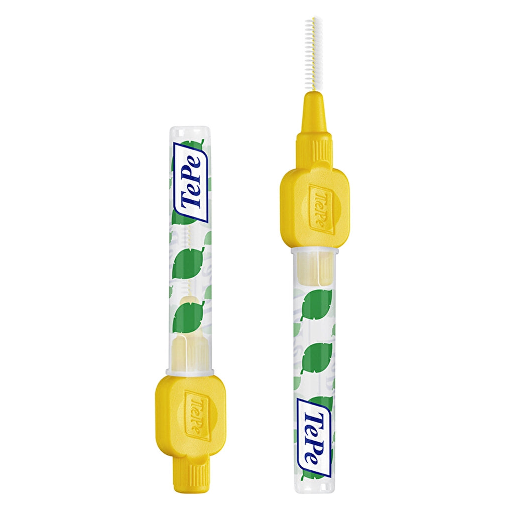 Tepe Blister Interface Brush 0.7 mm Yellow Pack of 6