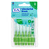 Tepe Blister Interface Brush 0.8 mm Green Pack of 6