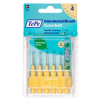 Tepe Blister X-Soft Interdental Brush 0.7 mm Yellow Pack of 6