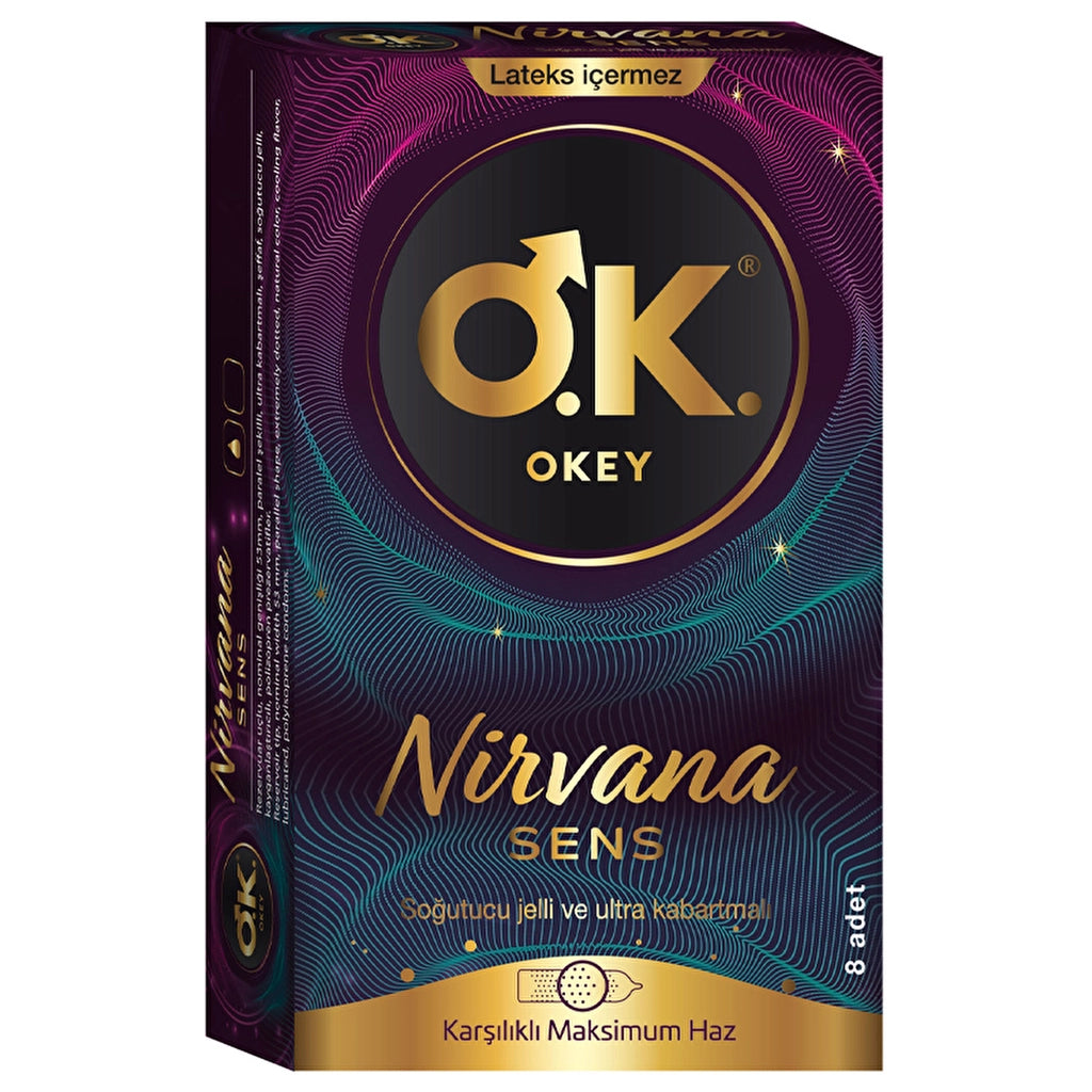 Okey Nirvana Sens Condoms 8 Pack