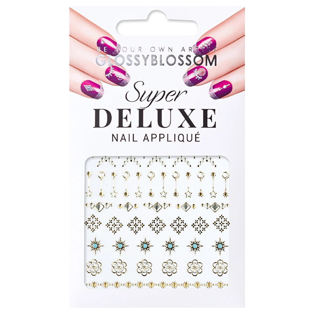 Glossy Blossom Jewel Box Blue Moon Nail Sticker 45236