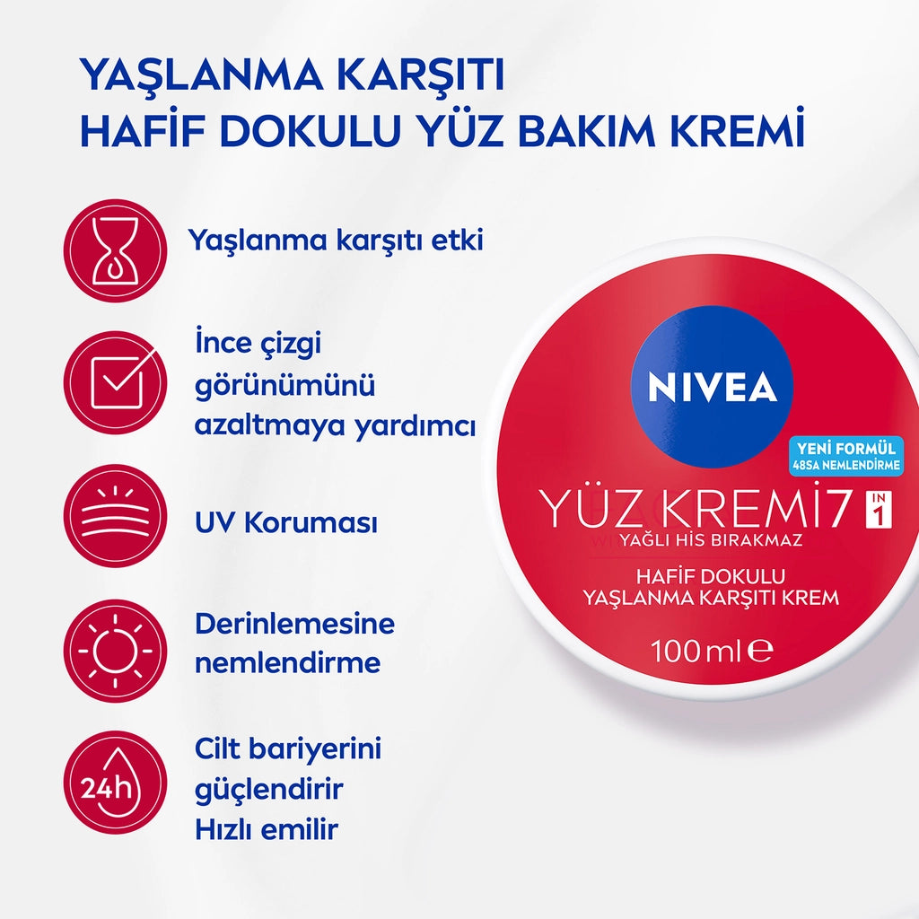 Nivea Light Textured Anti-Aging Face Care Cream 100 ml