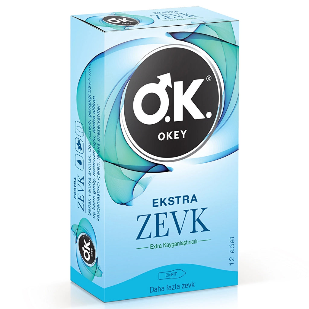 Okey Extra Pleasure Condom 12-pack