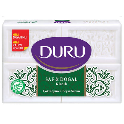 Duru Pure &amp; Natural Classic White Soap Bar 4x150 gr