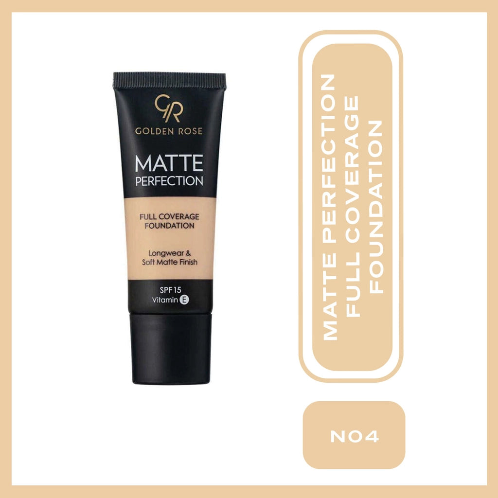 Golden Rose Matte Perfection Foundation No: Natural 4