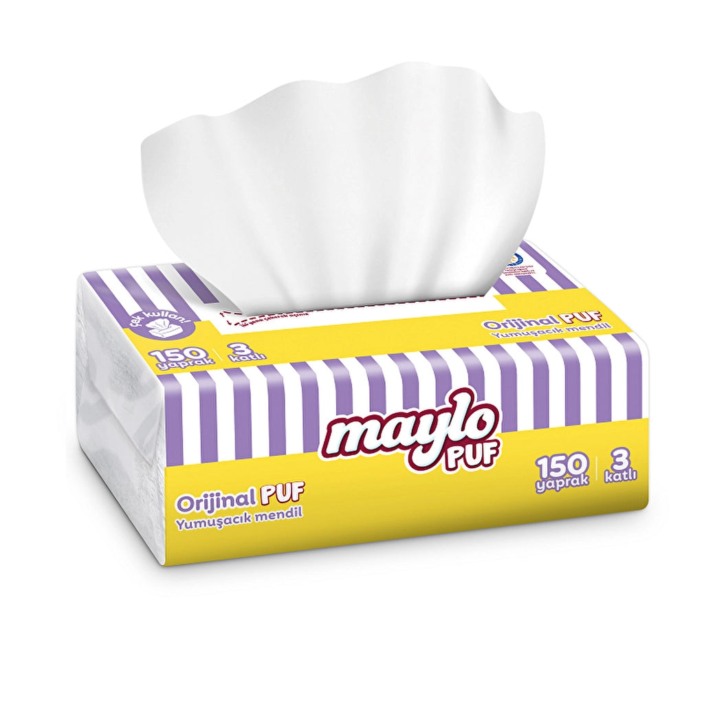 Maylo Puff Wipes 150 Pcs (Assorted)