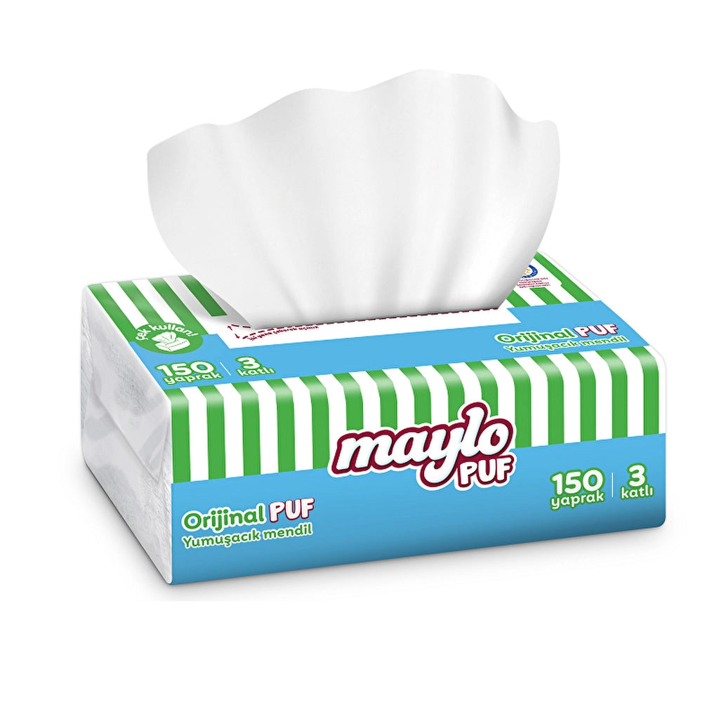 Maylo Puff Wipes 150 Pcs (Assorted)