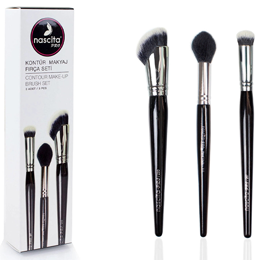 Nascita Pro Contour Makeup Brush Set 3-Piece NASBRUSHSET50