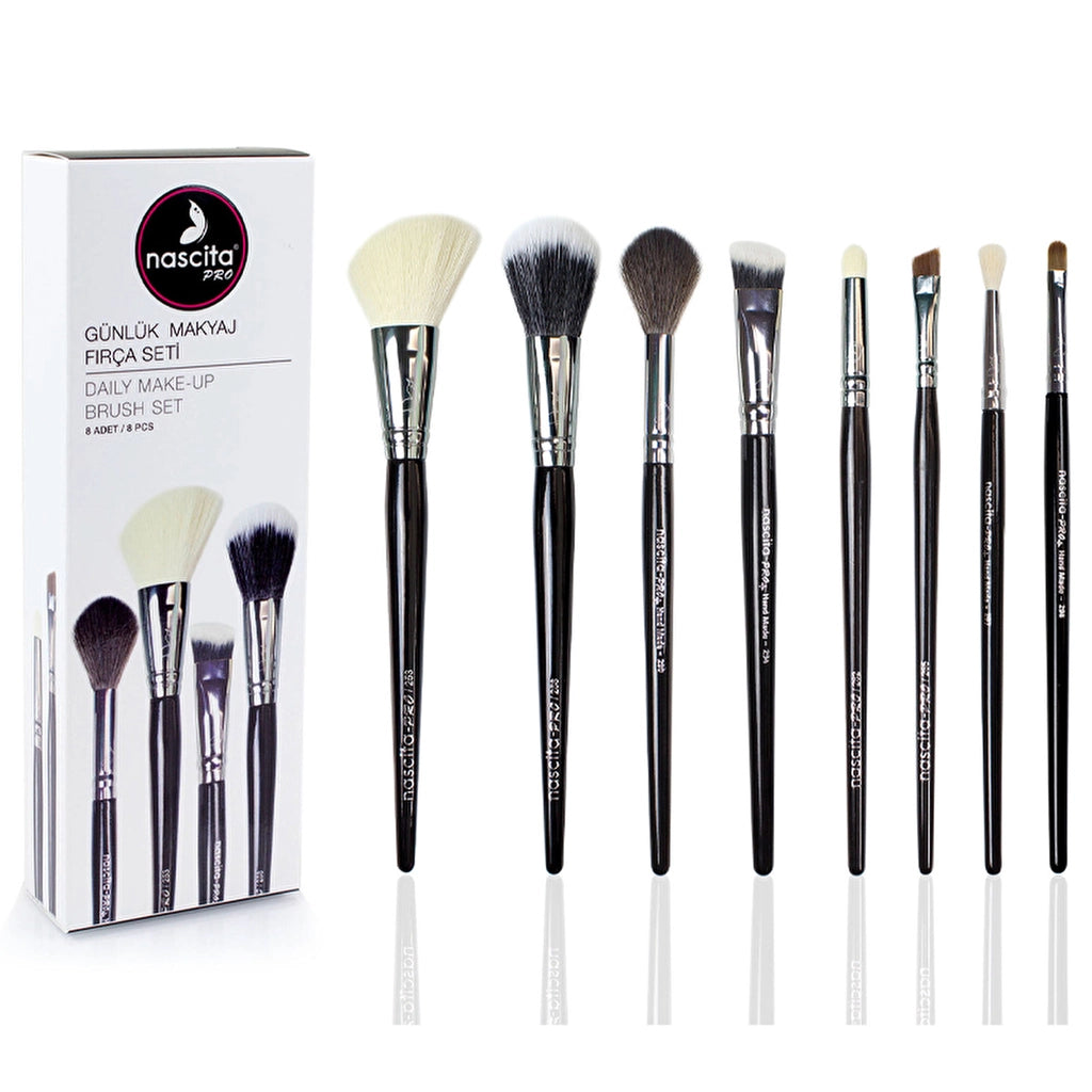 Nascita Pro Daily Makeup Brush Set 8-Piece NASBRUSHSET52