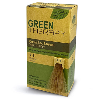 Green Therapy Cream Hair Dye 7.3 Caramel