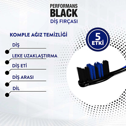 Signal Performance Black Effective Plaque Removal Toothbrush 1+1 (Soft)