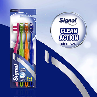 Signal Clean Action Toothbrush 3+1 (Soft)