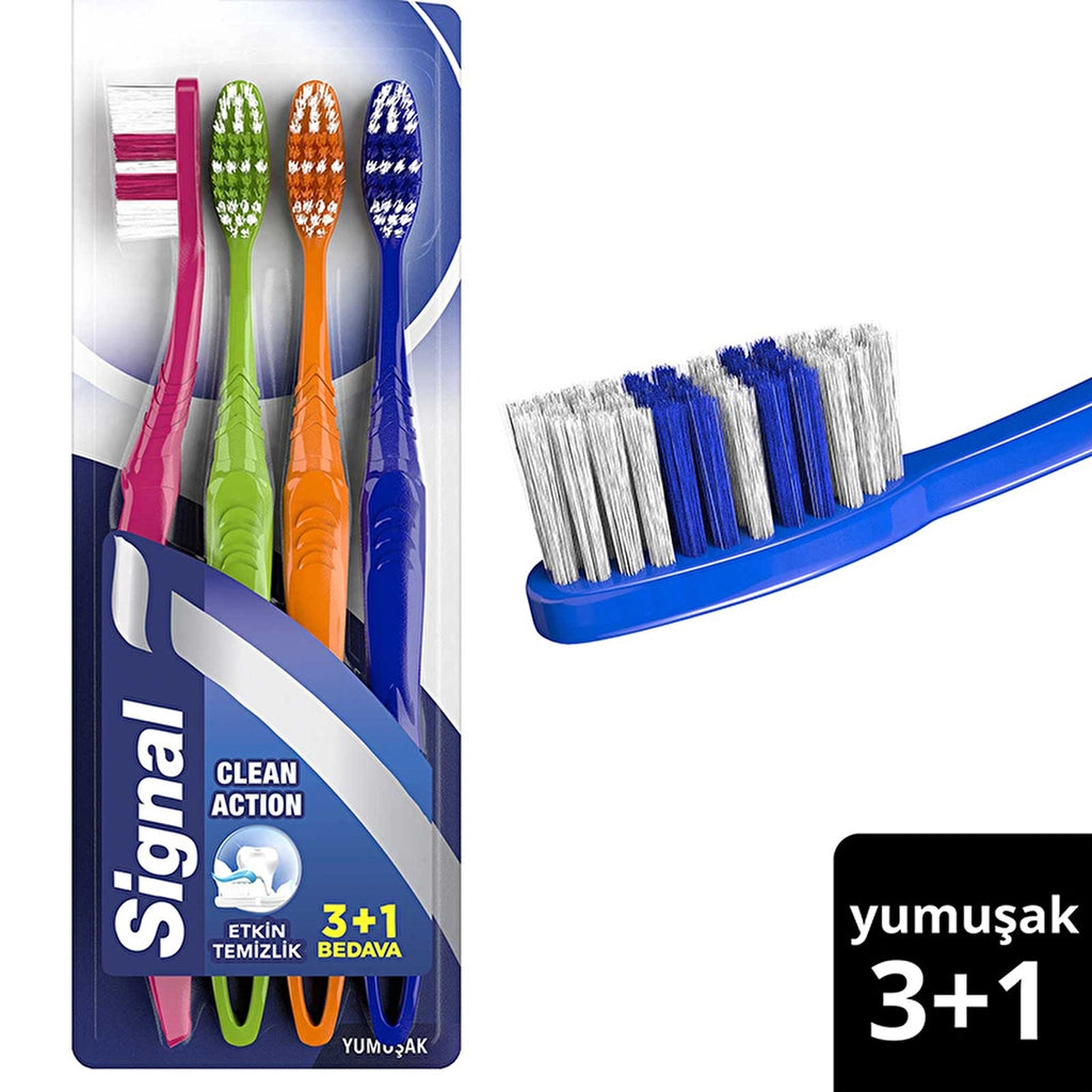 Signal Clean Action Toothbrush 3+1 (Soft)