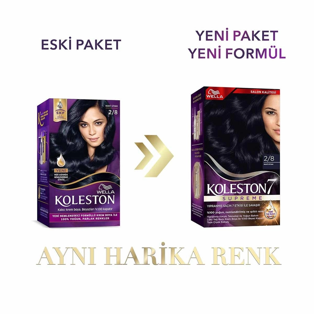 Wella Koleston Supreme Hair Dye 2/8 Blue Black