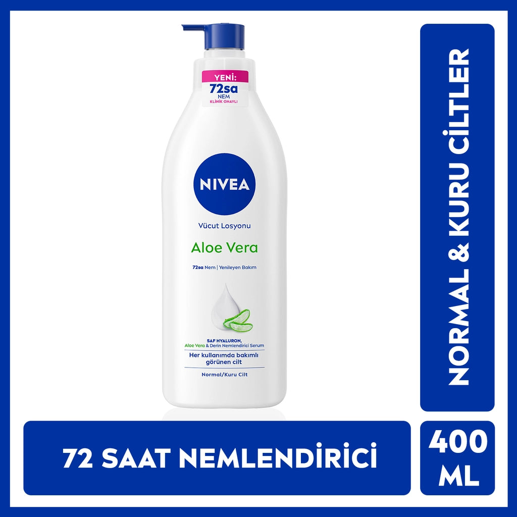Nivea Aloe Vera 72 Hour Moisturizing Body Lotion 400 ml