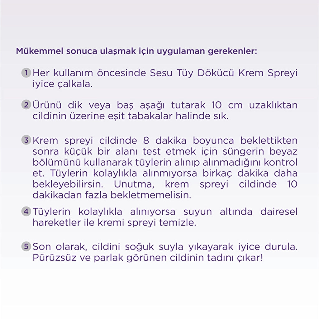 Sesu For Men Depilatory Cream Spray 150 ml