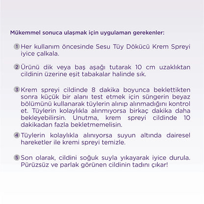 Sesu For Men Depilatory Cream Spray 150 ml