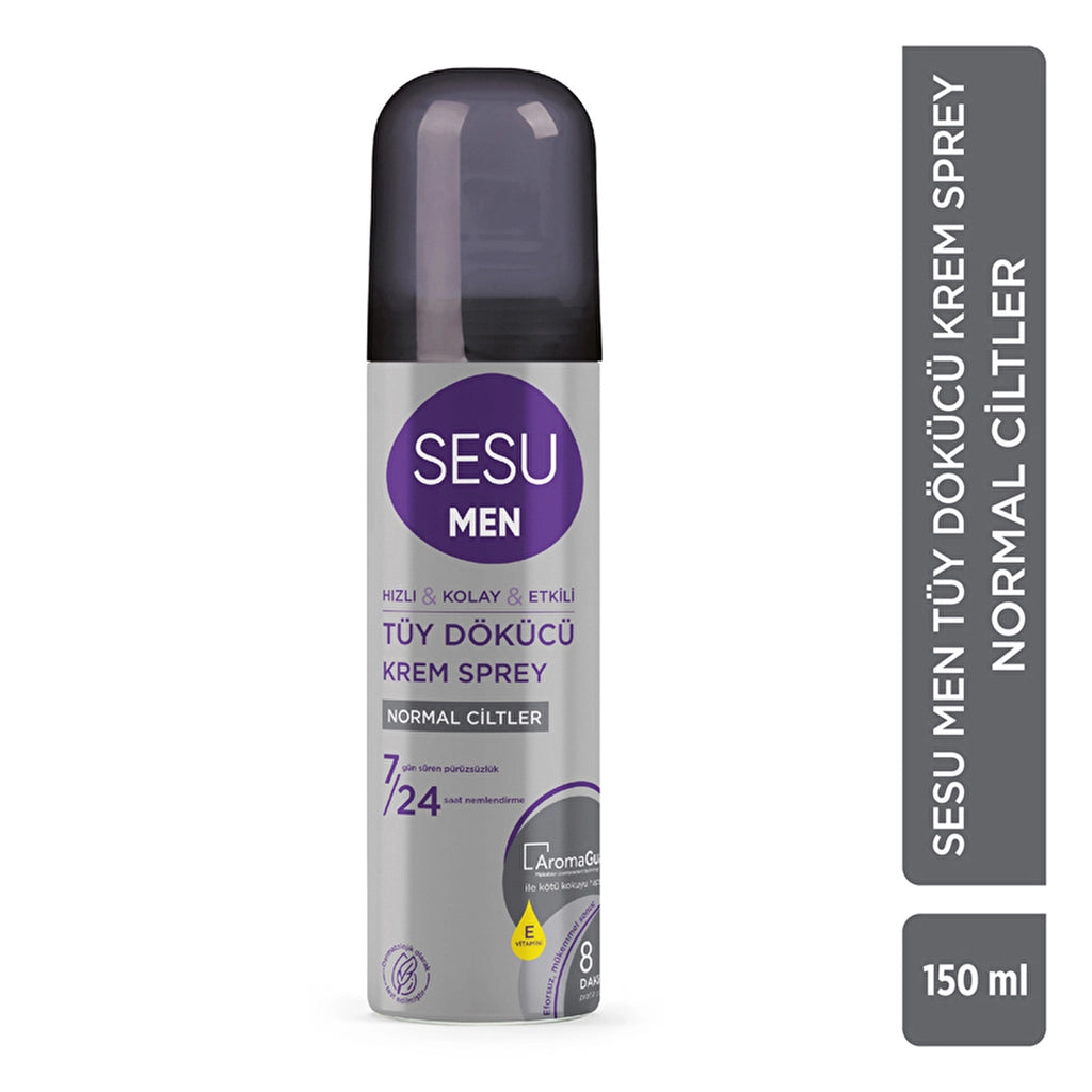 Sesu For Men Depilatory Cream Spray 150 ml