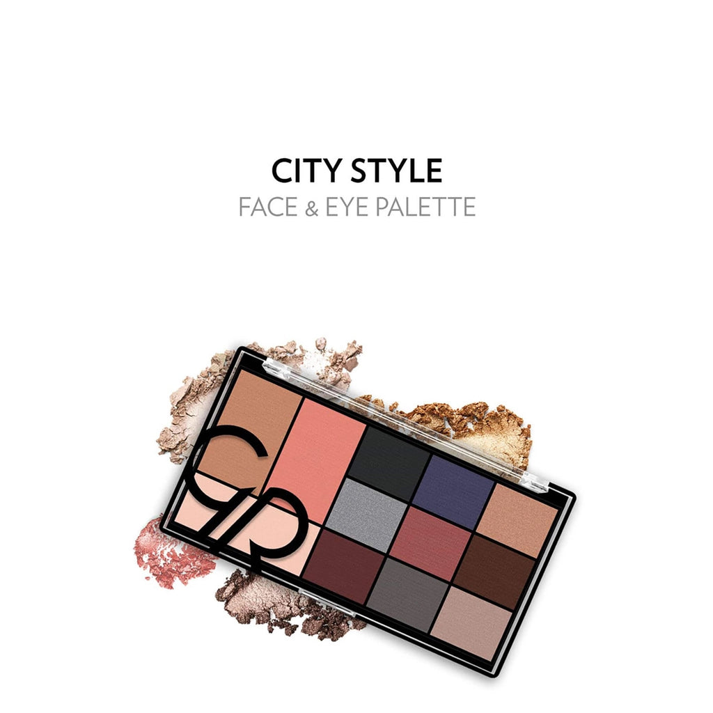 Golden Rose City Style Face &amp; Eye Palette 02 Smokey
