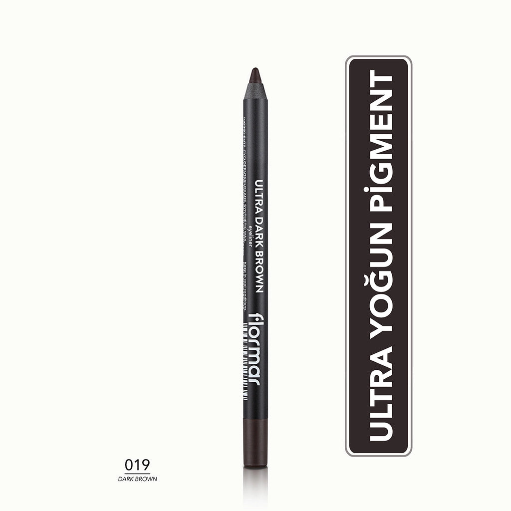 Flormar Ultra Intense Pigmented and Soft Tip Matte Eye Pencil 001 Jet Black