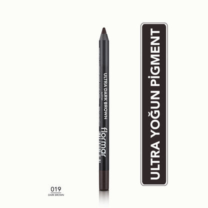 Flormar Ultra Intense Pigmented and Soft Tip Matte Eye Pencil 001 Jet Black