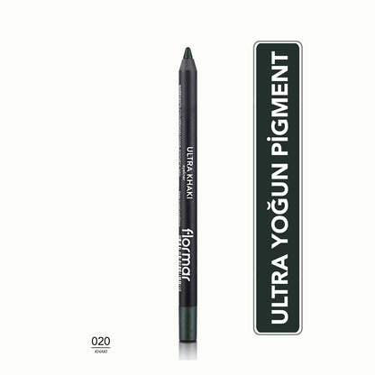 Flormar Ultra Intense Pigmented and Soft Tip Matte Eye Pencil 020 Khaki