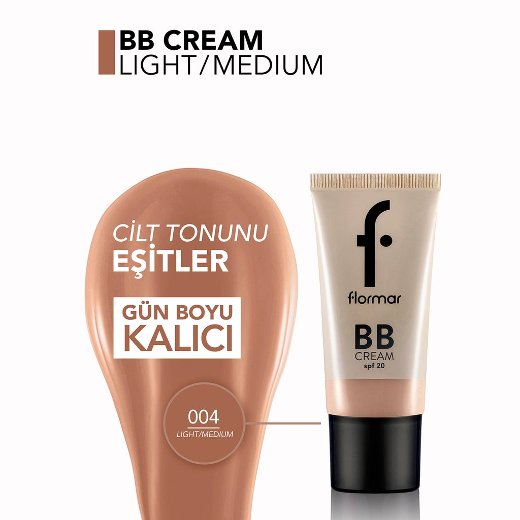 Flormar Creamy Textured SPF20 BB Cream 004 Light/Medium: Warm Undertone