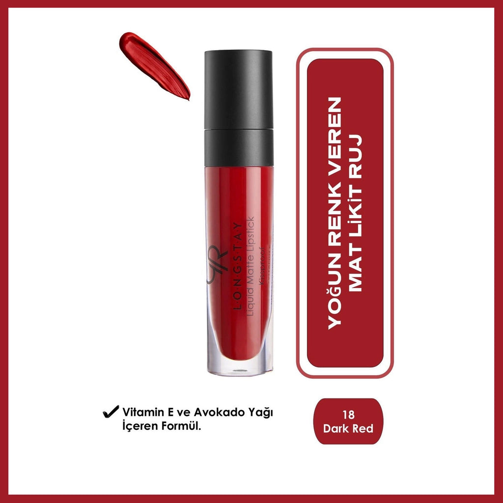 Golden Rose Longstay Liquid Matte Lipstick No:16