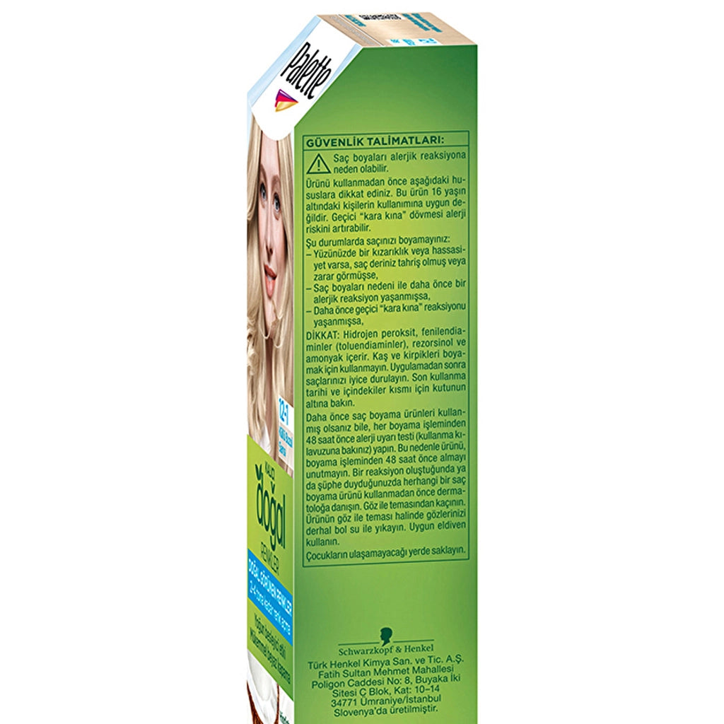 Palette Permanent Natural Colors Hair Dye 12-1 Ashy Glacier Blonde