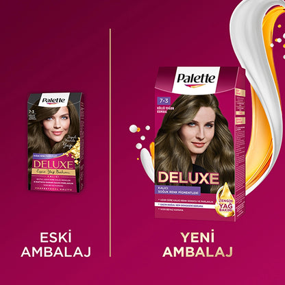 Palette Deluxe Intense Colors Hair Dye 7-3 Ashy Intense Auburn