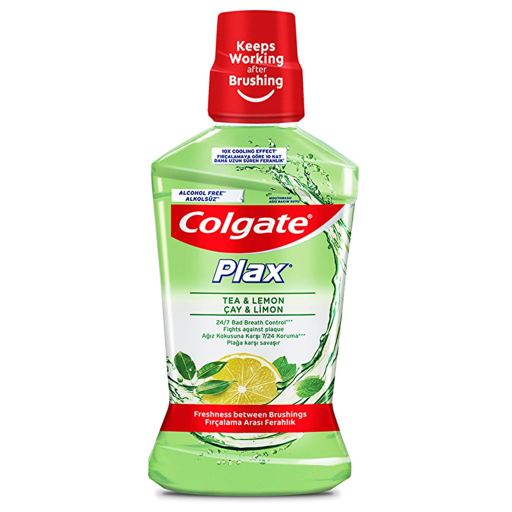 Colgate Plax Tea and Lemon Non-Alcoholic Mouth Care Water 500 ml
