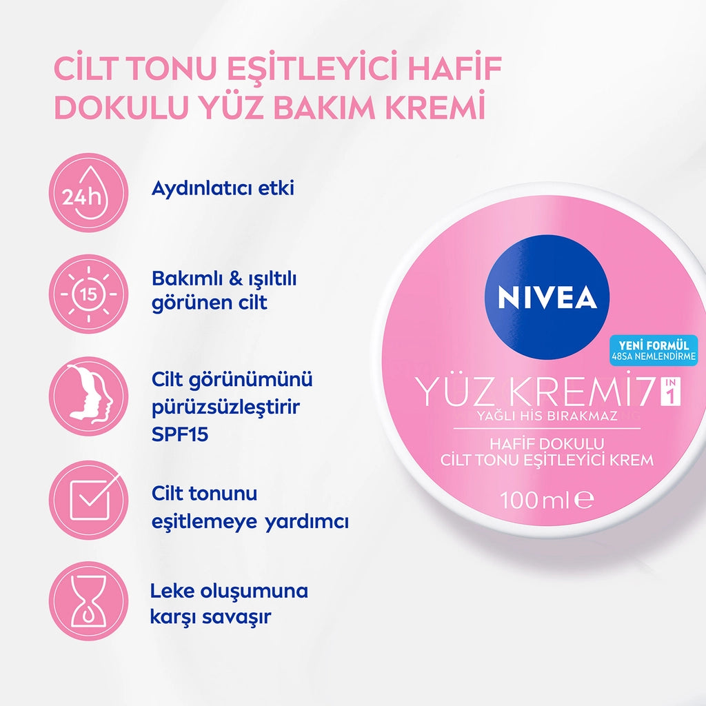 Nivea Light Textured Skin Tone Equalizing Face Care Cream 100 ml