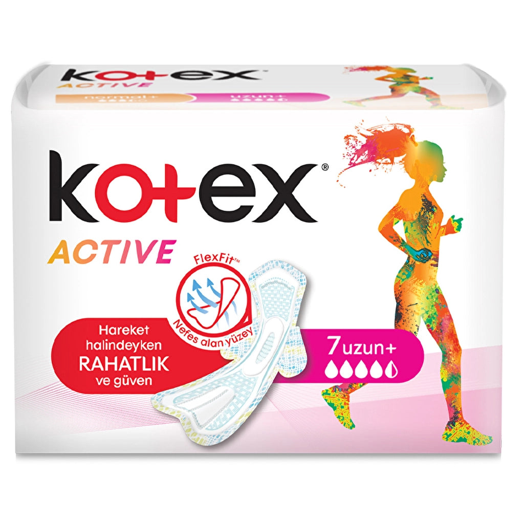 Kotex Active Ultra Hygienic Pads Long 7 Pack
