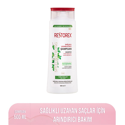 Restorex Hair Care Shampoo for Oily Hair with Healthy Growth Effect 500 ml