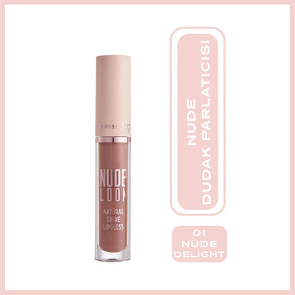 Golden Rose Nude Look Natural Shine Lipgloss No:01