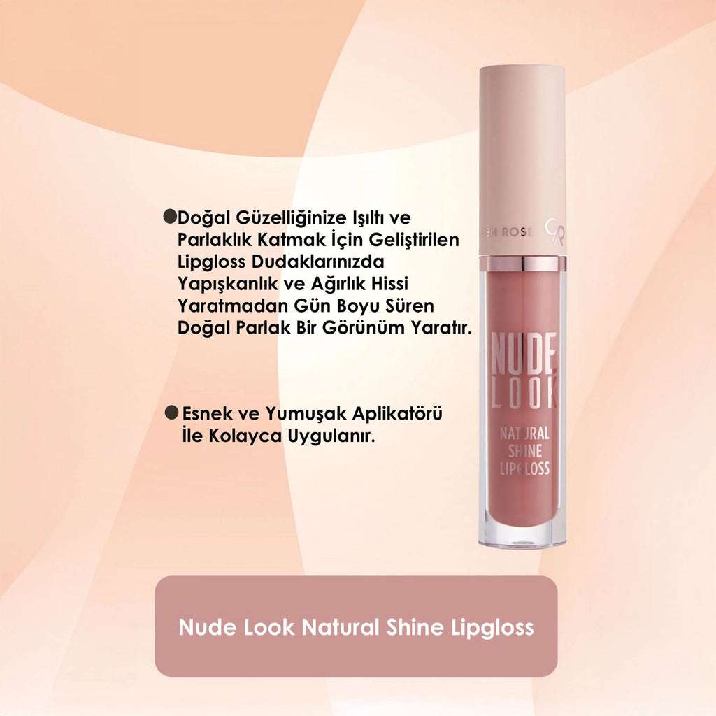 Golden Rose Nude Look Natural Shine Lipgloss No:03