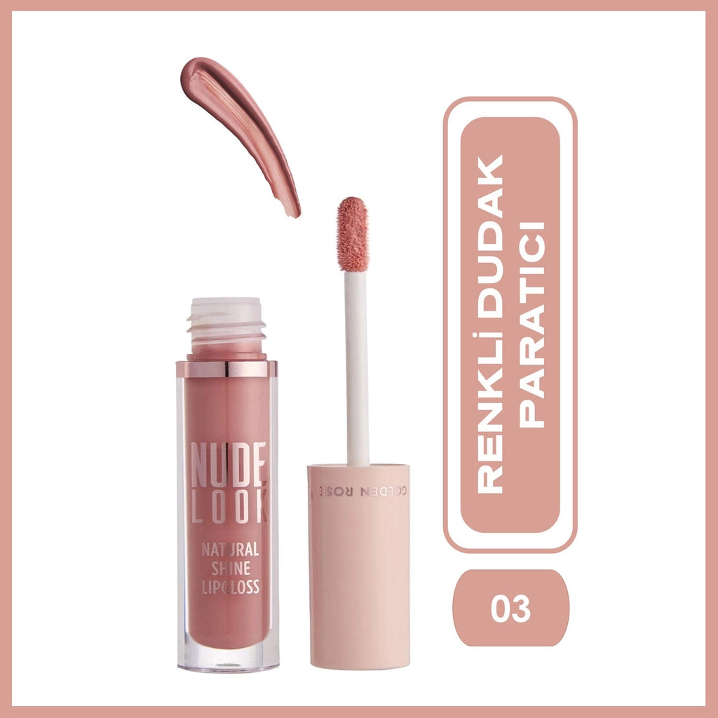 Golden Rose Nude Look Natural Shine Lipgloss No:03