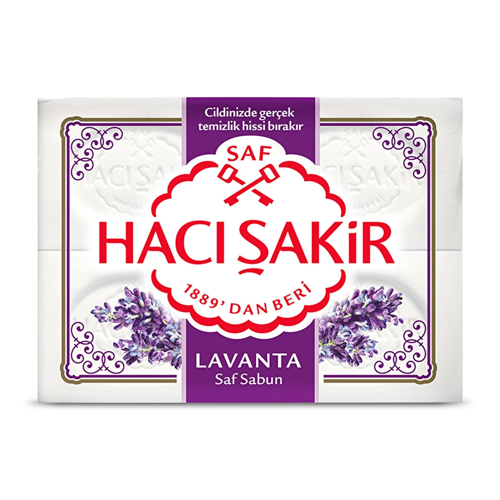 Hacı Şakir Lavender Soap Bar 150 gr x 4