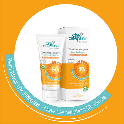 Cire Aseptine Face Sunscreen Cream Combination and Oily Skin 50+ SPF 50 ml