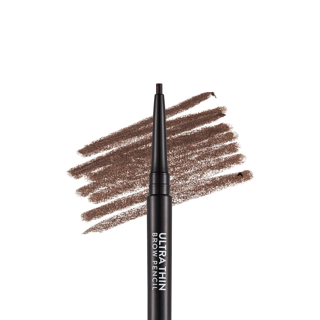 Flormar Ultra Thin Eyebrow Pencil with Fine Tip and Bristle Brush 002 Light Brown