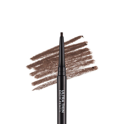Flormar Ultra Thin Eyebrow Pencil with Fine Tip and Bristle Brush 002 Light Brown