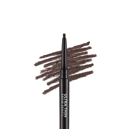 Flormar Ultra Thin Eyebrow Pencil with Fine Tip and Bristle Brush 004 Dark Brown