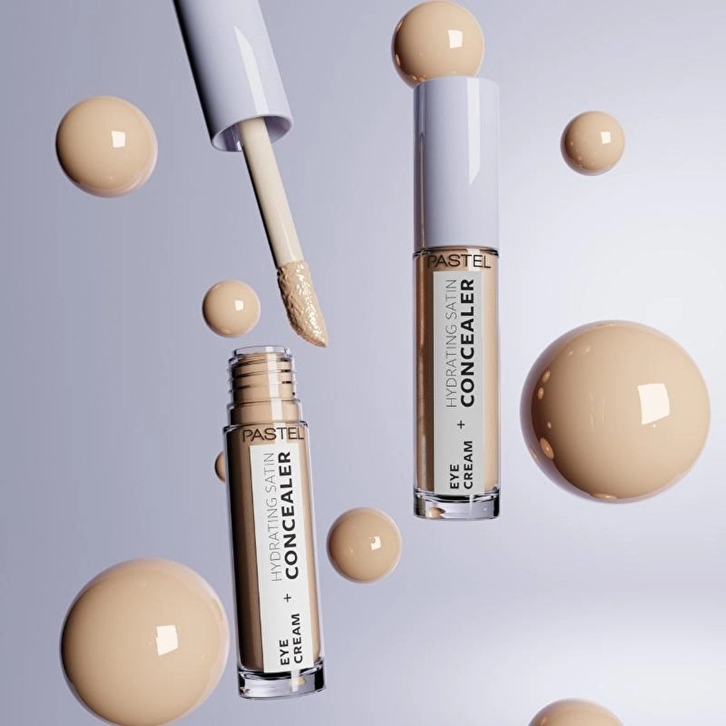 Pastel Makeup To Skincare Eye Cream + Hydrating Satin Concealer - Eye Cream + Under Eye Concealer 63 Milkshake