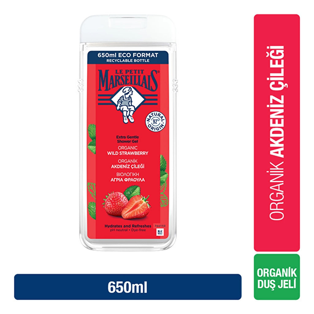 Le Petit Marseillais Shower Gel Mediterranean Strawberry 650 ml