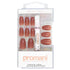 Promani Dusty Rose Fake Nails Kit 24 Pieces