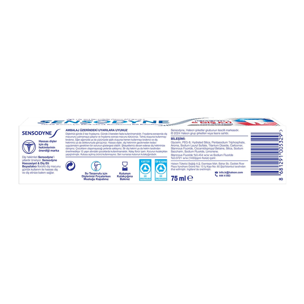 Sensodyne Sensitivity &amp; Gum Whitening Toothpaste 75 ml