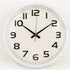 Muyika Neve White Framed 30 cm Wall Clock with White Background Numbers PDS-30
