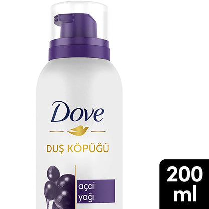 Dove Açai Oil Shower Foam 200 ml
