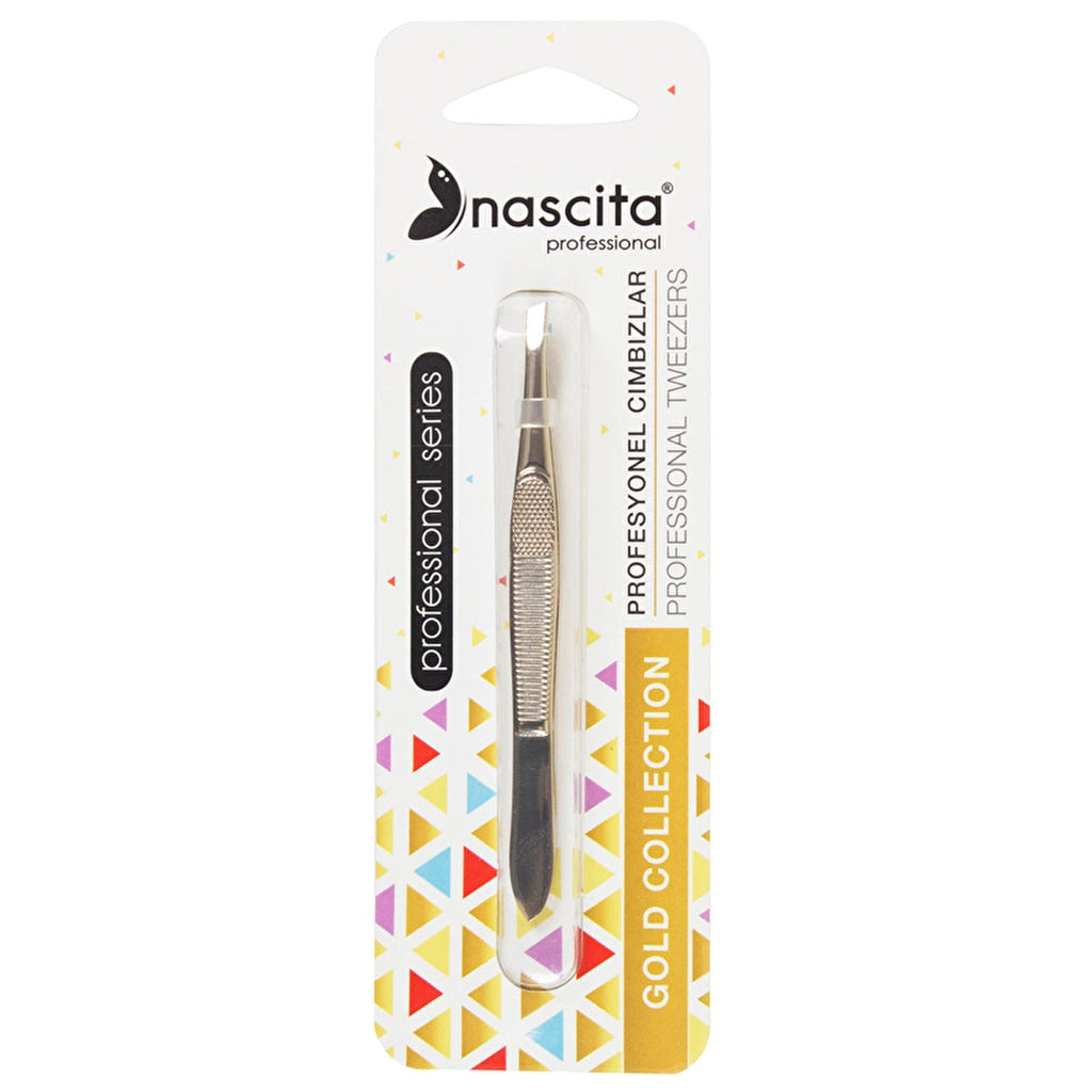 Nascita Side Mouth Tweezers Gold 59