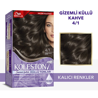 Wella Koleston 7 Kit Infinite Shimmer Ashy Shades 8/18 Light Pearl Ashy Brunette